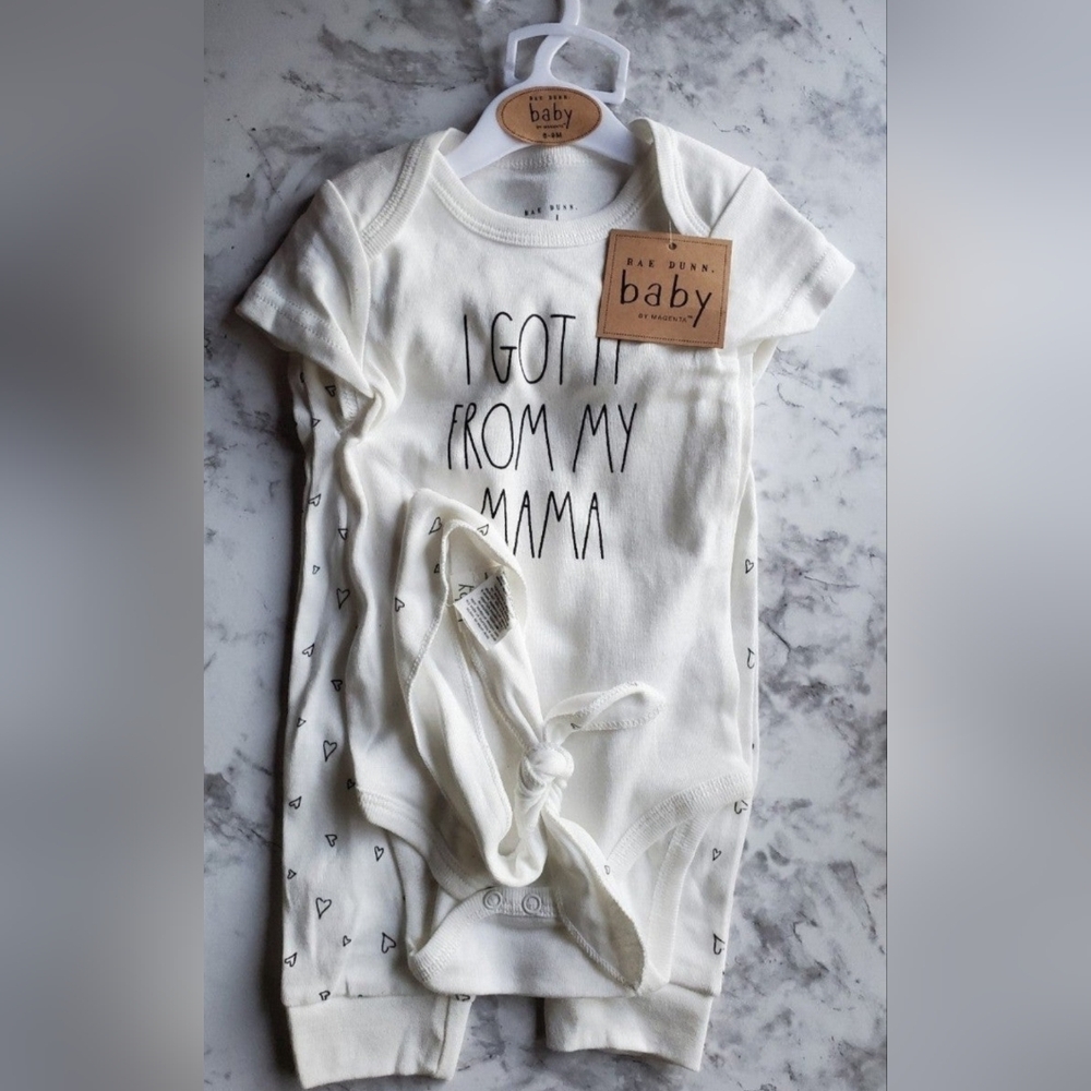 RAE DUNN Baby Three-Piece Set (6-9months)